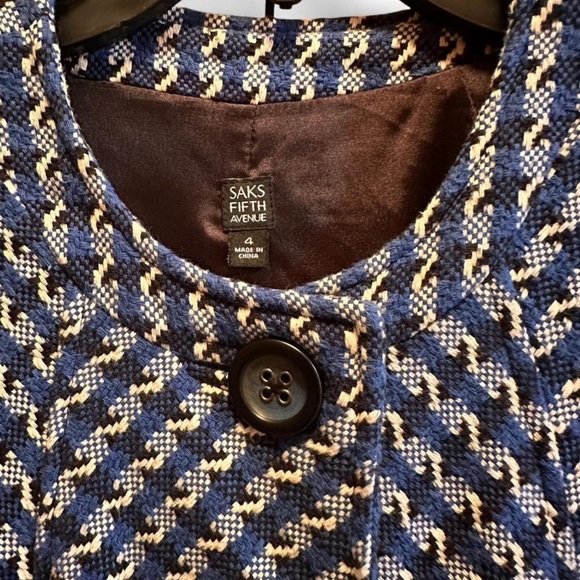 Saks Fifth Avenue Long Overcoat size 4 - Picture 4 of 7